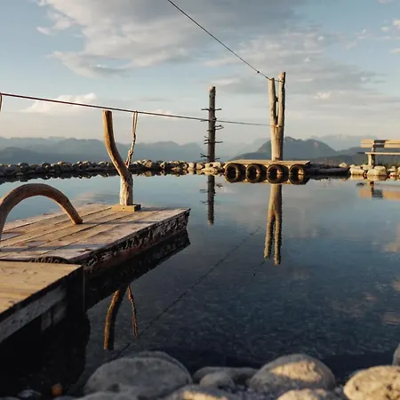 Alpenluxus Presents Sportlodge' Golf Suite - Natural Pool, Whirlpool & Sauna Kleinboden Exterior photo